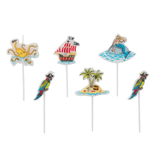 Caspari Die-Cut Party & Birthday Candles 6-Pack