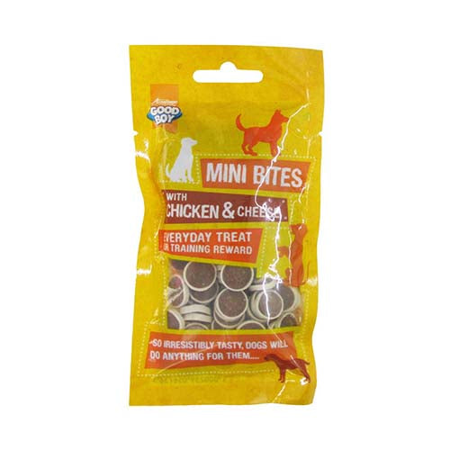 Good Boy Dog Mini Bites - Chicken & Cheese