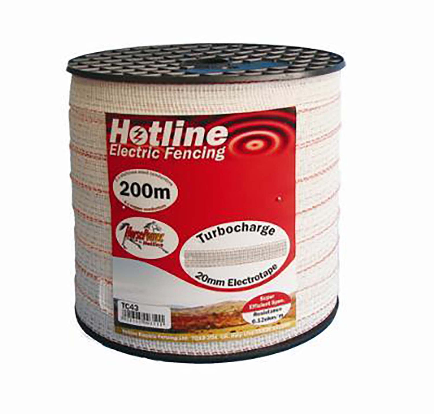 Hotline 20mm White Tape 200m