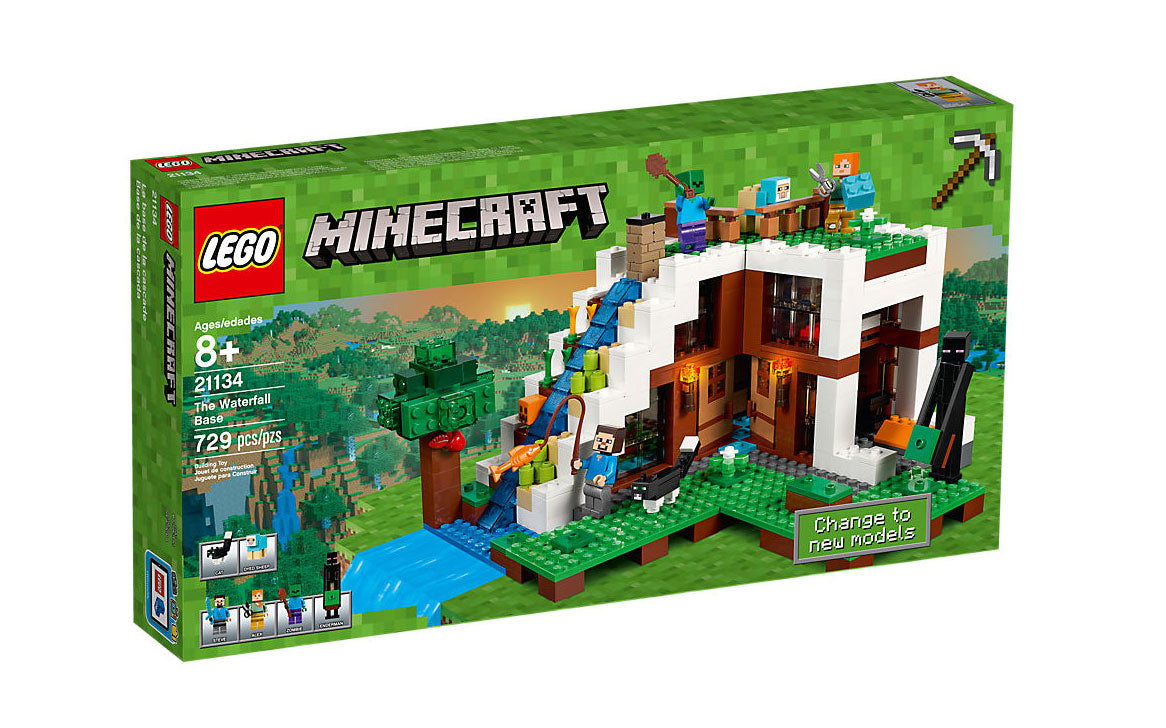 Lego Minecraft The Waterfall Base 21134