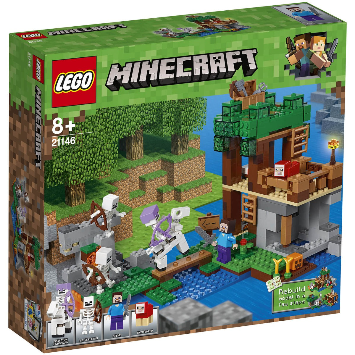 Lego Minecraft The Skeleton Attack 21146