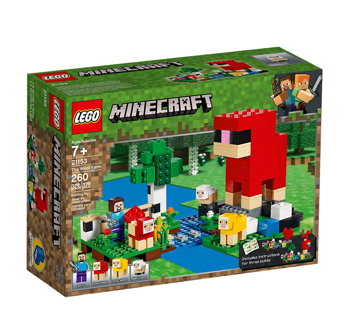 Lego Minecraft The Wool Farm 21153