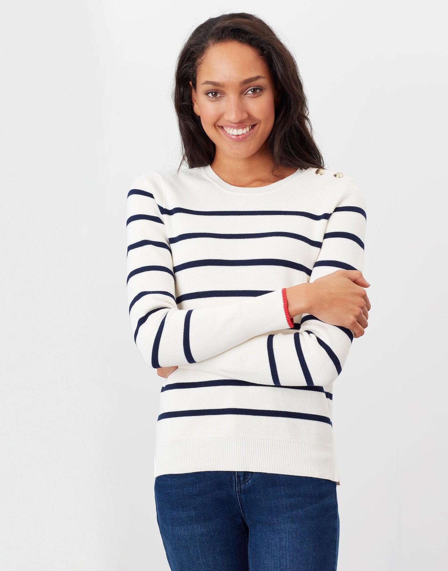 Joules Portlow Jumper with Button Shoulder