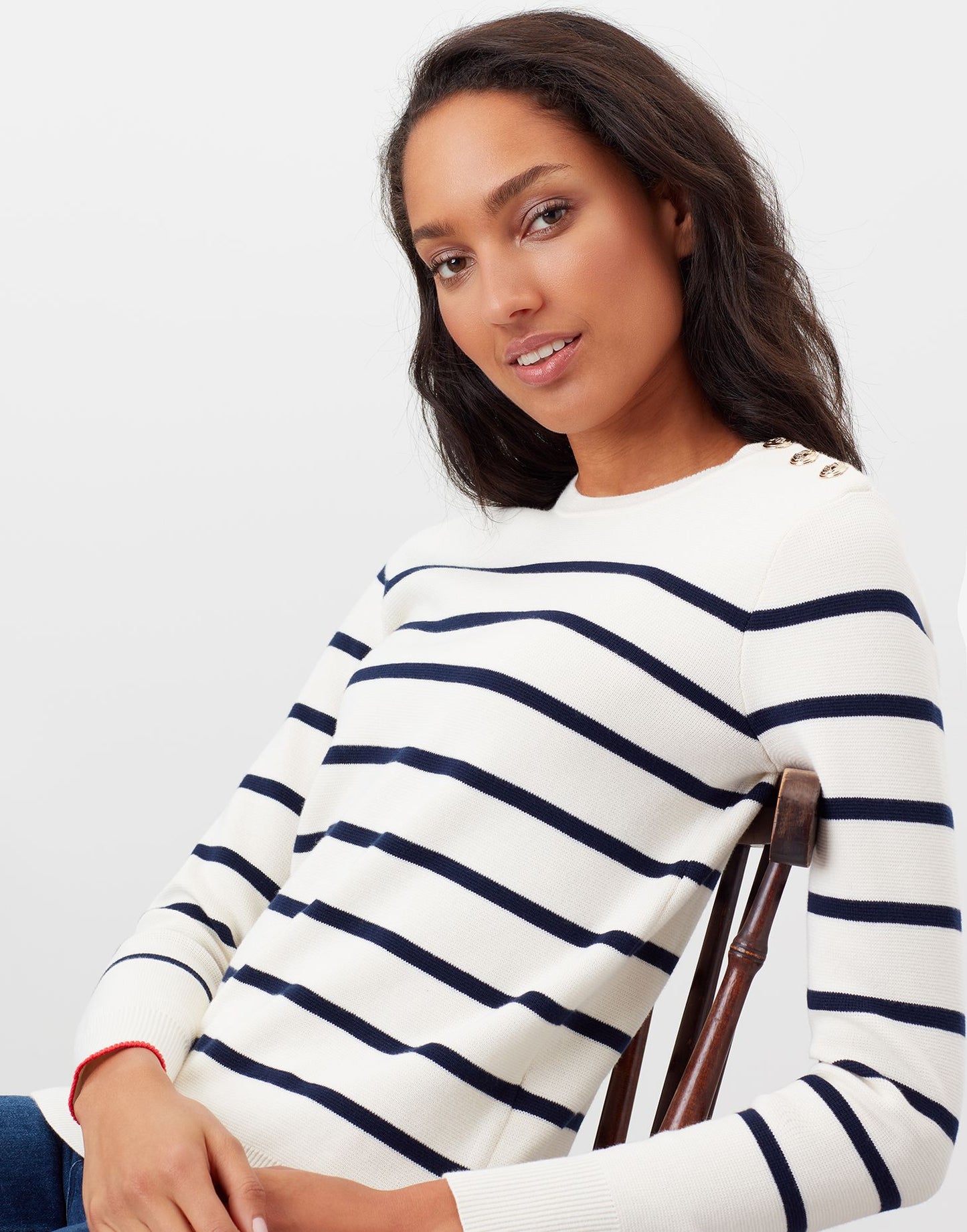 Joules Portlow Jumper with Button Shoulder
