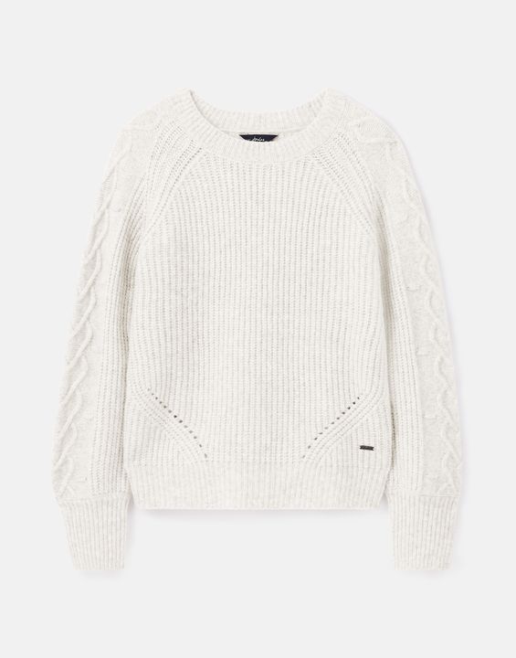 Joules Loretta Heart Cable Knit Jumper