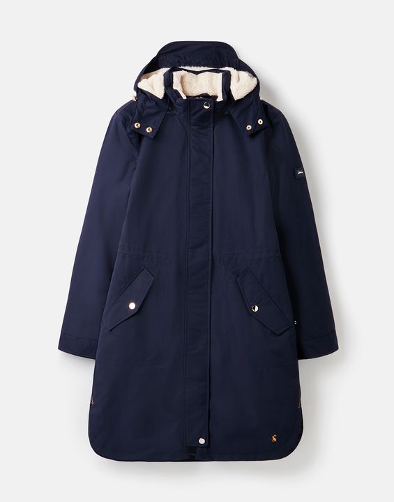Joules Loxley Cosy Borg Lined Waterproof Coat