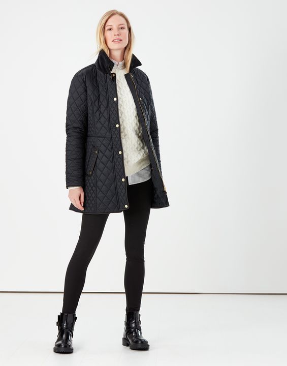 Joules Newdale Long Quilted Jacket