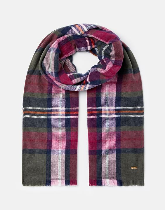 Joules Bridey Checked Warm Scarf