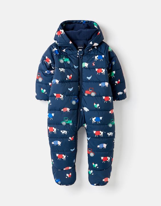 Joules Baby Boys Snuggle Padded Pramsuit