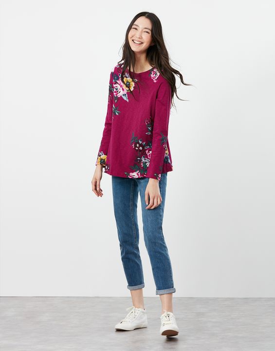 Joules Harbour Light Swing Long Sleeve Jersey Top