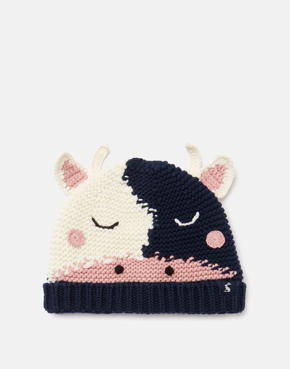 Joules Chummy Knitted Character Hat & Gloves Set
