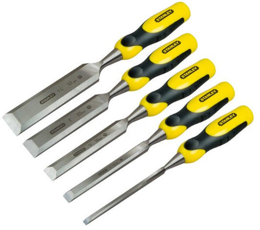 Stanley Set Of 5 Dynagrip Chisel with Strike Cap