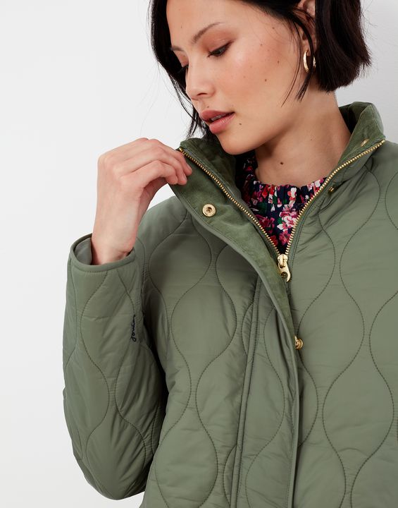 Joules Rosedale Mid Length Quilted Coat