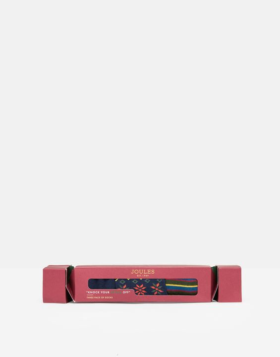 Joules Men's Cracker Socks Festive 3 Pack