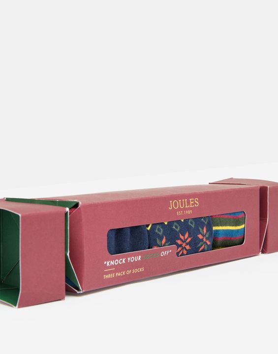 Joules Men's Cracker Socks Festive 3 Pack