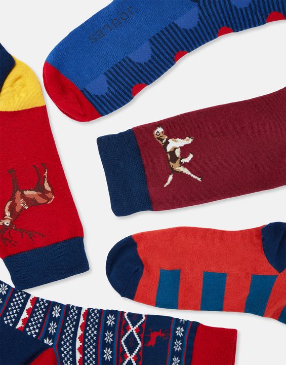 Joules Men's 12 Days Of Christmas 12 Pack Sock Gift Set