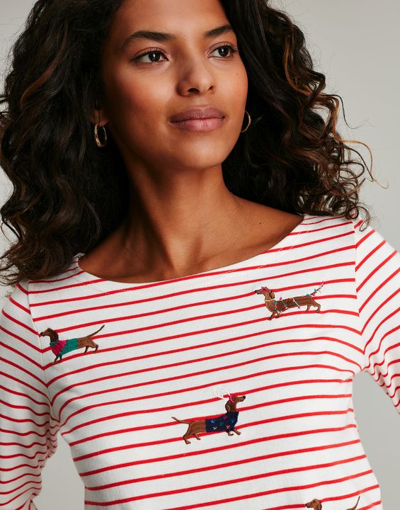 Joules Harbour Luxe Long Sleeve Jersey Top