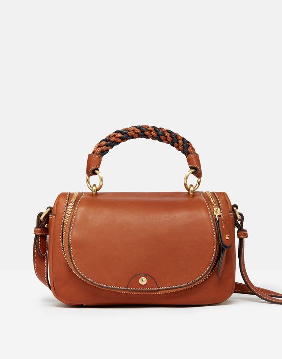 Joules Dudley Luxe Leather Cross Body Bag