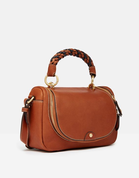 Joules Dudley Luxe Leather Cross Body Bag