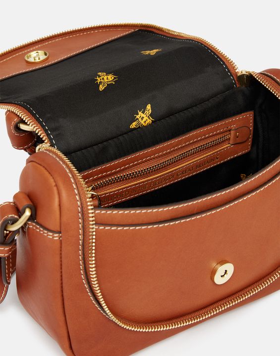 Joules Dudley Luxe Leather Cross Body Bag