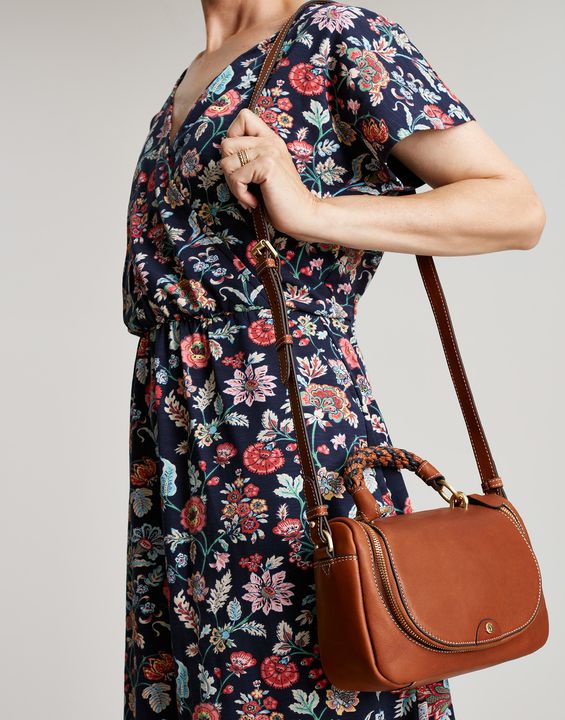 Joules Dudley Luxe Leather Cross Body Bag