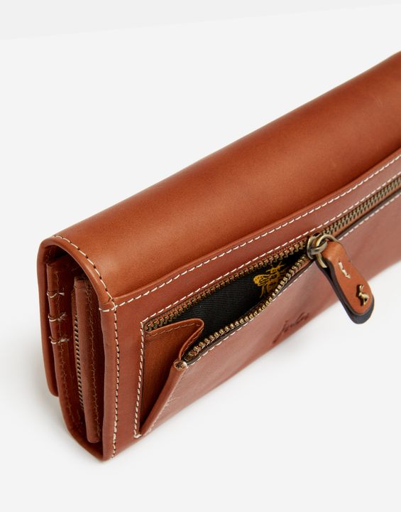 Joules Tally Luxe Envelope Leather Purse