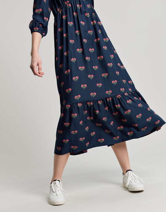 Joules Sienna V Neck Tiered Dress