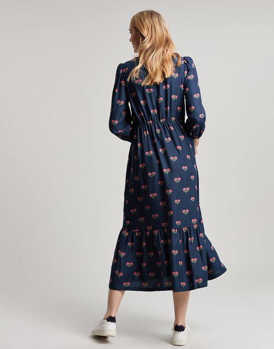 Joules Sienna V Neck Tiered Dress