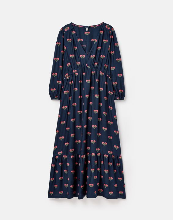 Joules Sienna V Neck Tiered Dress