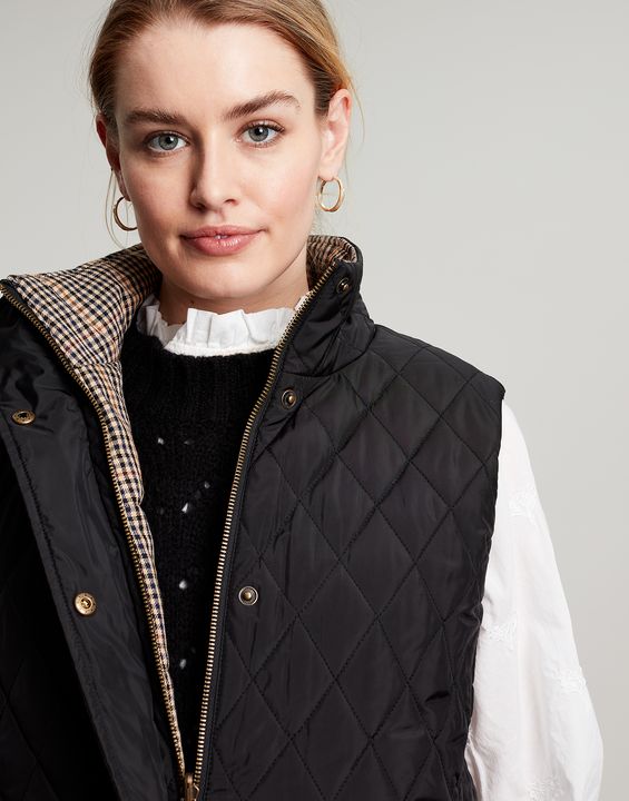 Joules Atwell Diamond Quilt Reversible Gilet