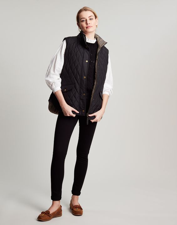 Joules Atwell Diamond Quilt Reversible Gilet