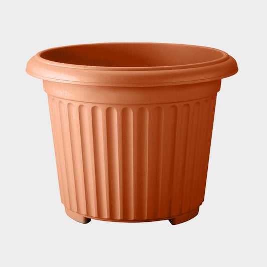 Stewart Corinthian Round Planter Terracotta 40 x 31cm