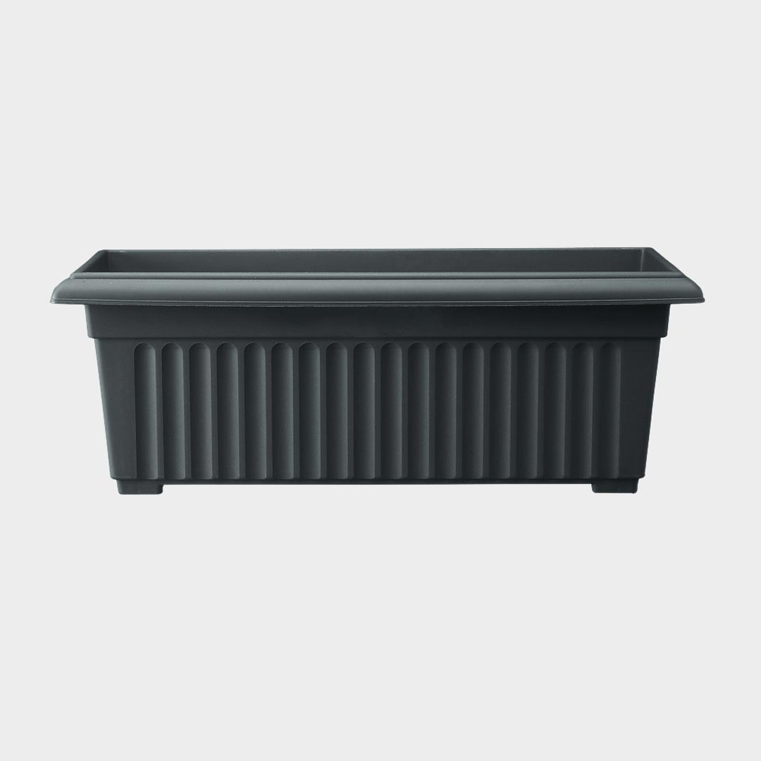 Stewart Corinthian Trough Black 70 x 30 x 25cm