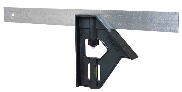 Stanley 30cm/12in Combination Metal Trysquare