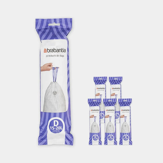 Brabantia PerfectFit Bin Bags Code D 15-20L
