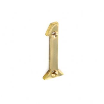 Securit Brass Numeral 1 50mm Pack Of 1
