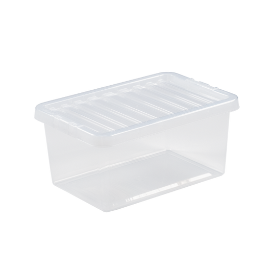 Wham Crystal Storage Box & Lid Clear 11L