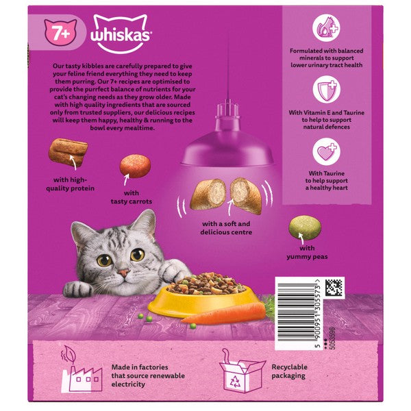 Whiskas 7+ Cat Complete Dry Food with Chicken 800g
