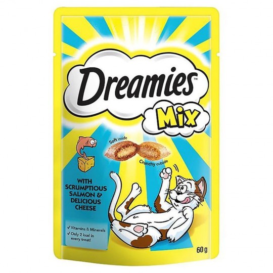 Dreamies Mix Salmon & Cheese 60g
