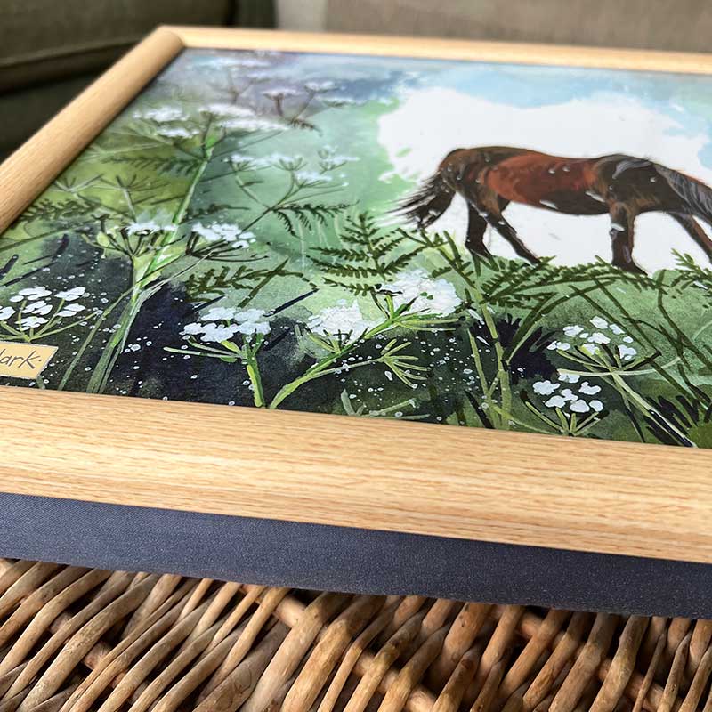 Alex Clark Horse and Cow Parsley Lap Tray