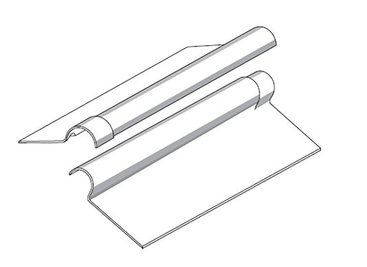 Ridge 2 Section Plain Wing To Suit 6Inch Profile