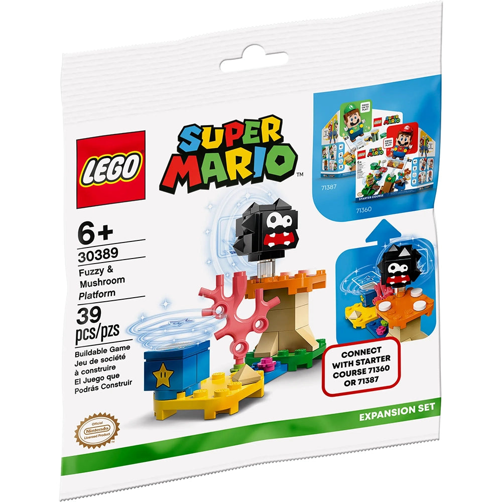 Lego Super Mario Fuzzy & Mushroom Platform Expansion 30389