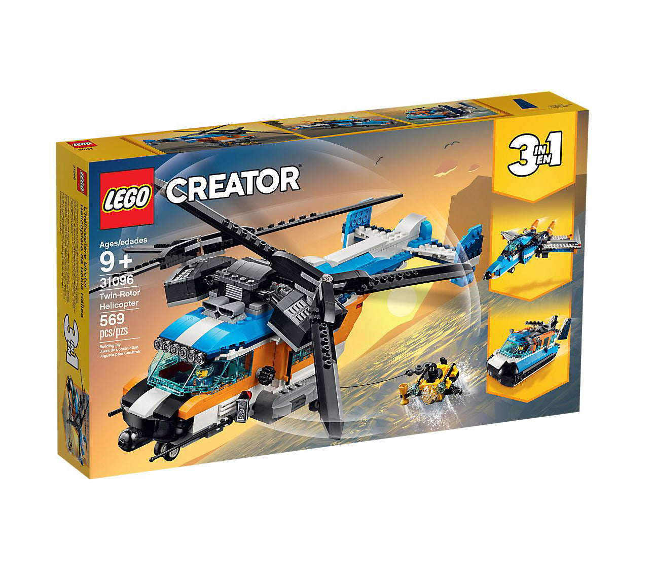 Lego Creator Twin-Rotor Helicopter 31096
