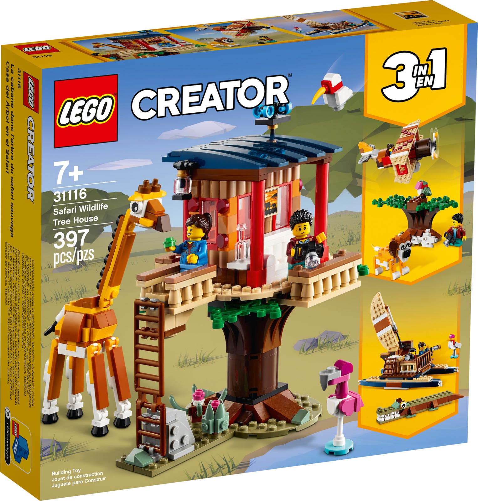 Lego Creator Safari Wildlife Tree House 31116