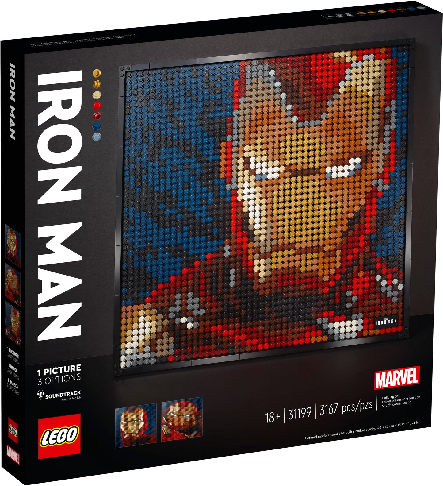 Lego Art Marvel Studios Iron Man Art 31199