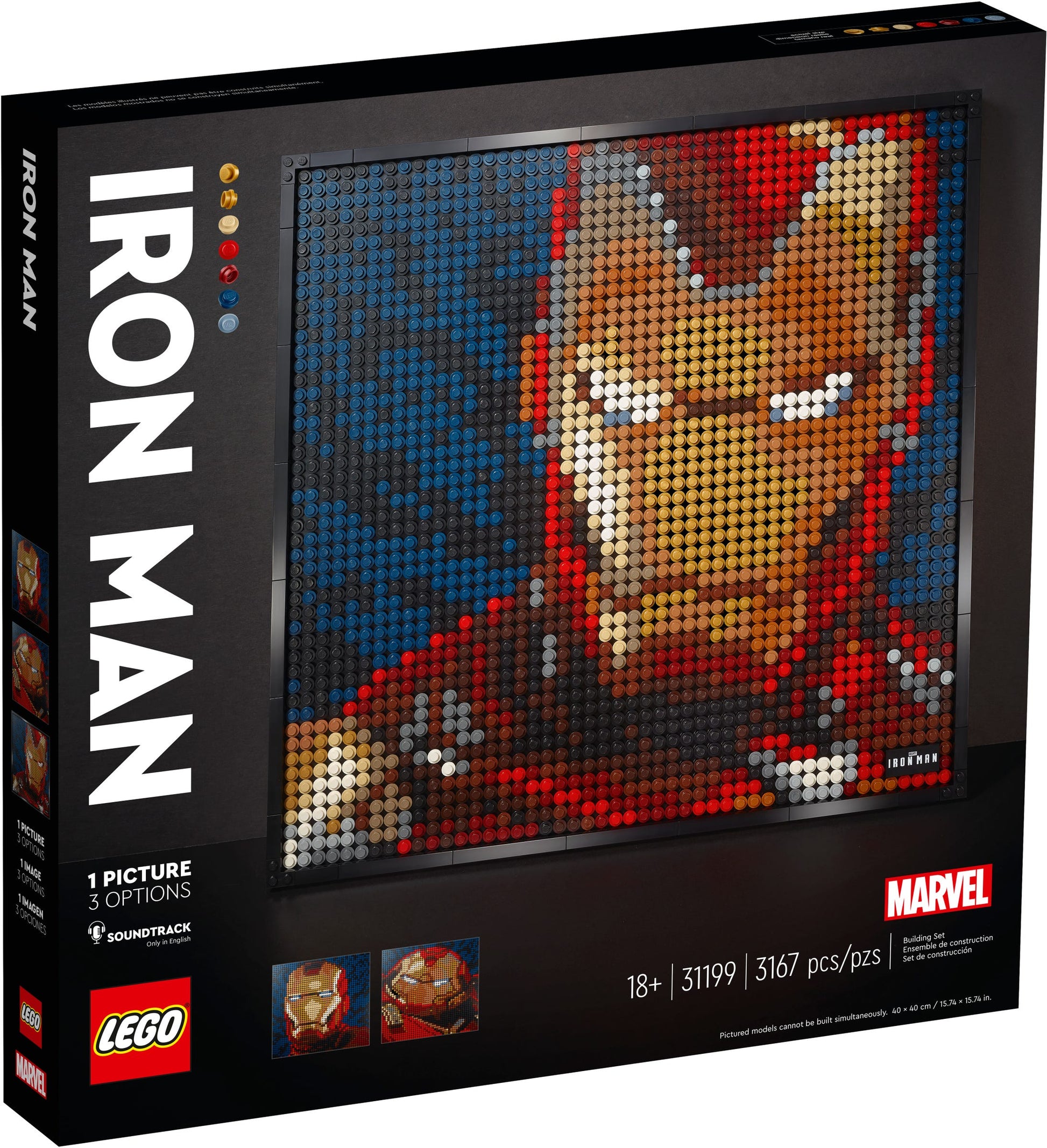 Lego Art Marvel Studios Iron Man Art 31199