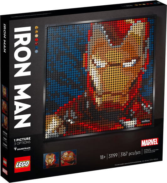 Lego Art Marvel Studios Iron Man Art 31199