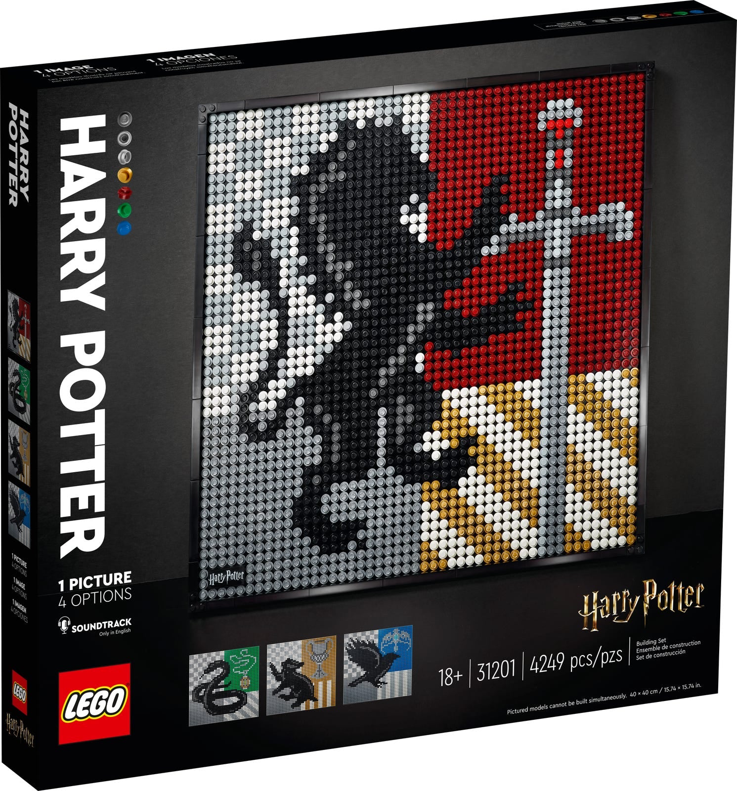 LEGO Art Harry Potter Hogwarts Crests 31201