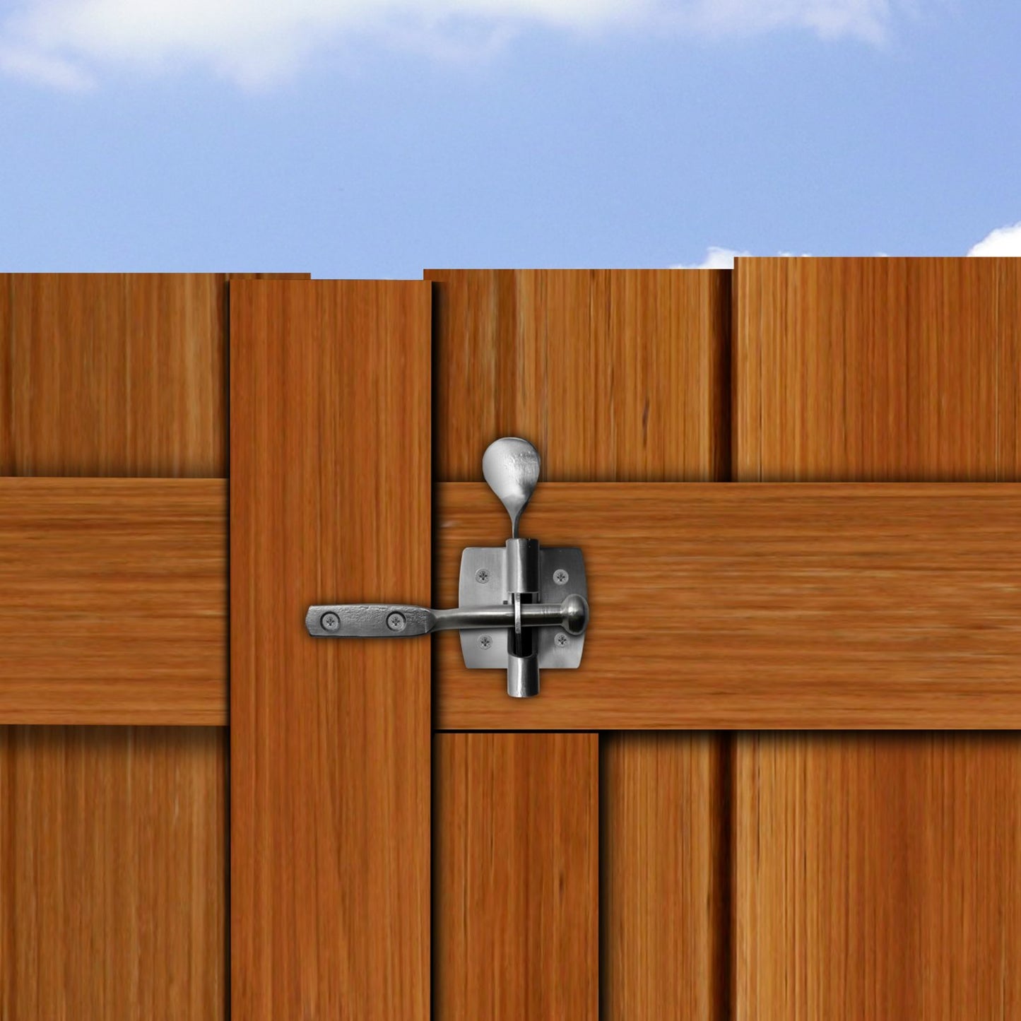 Eliza Tinsley Galvanised Auto Gate Catch Light