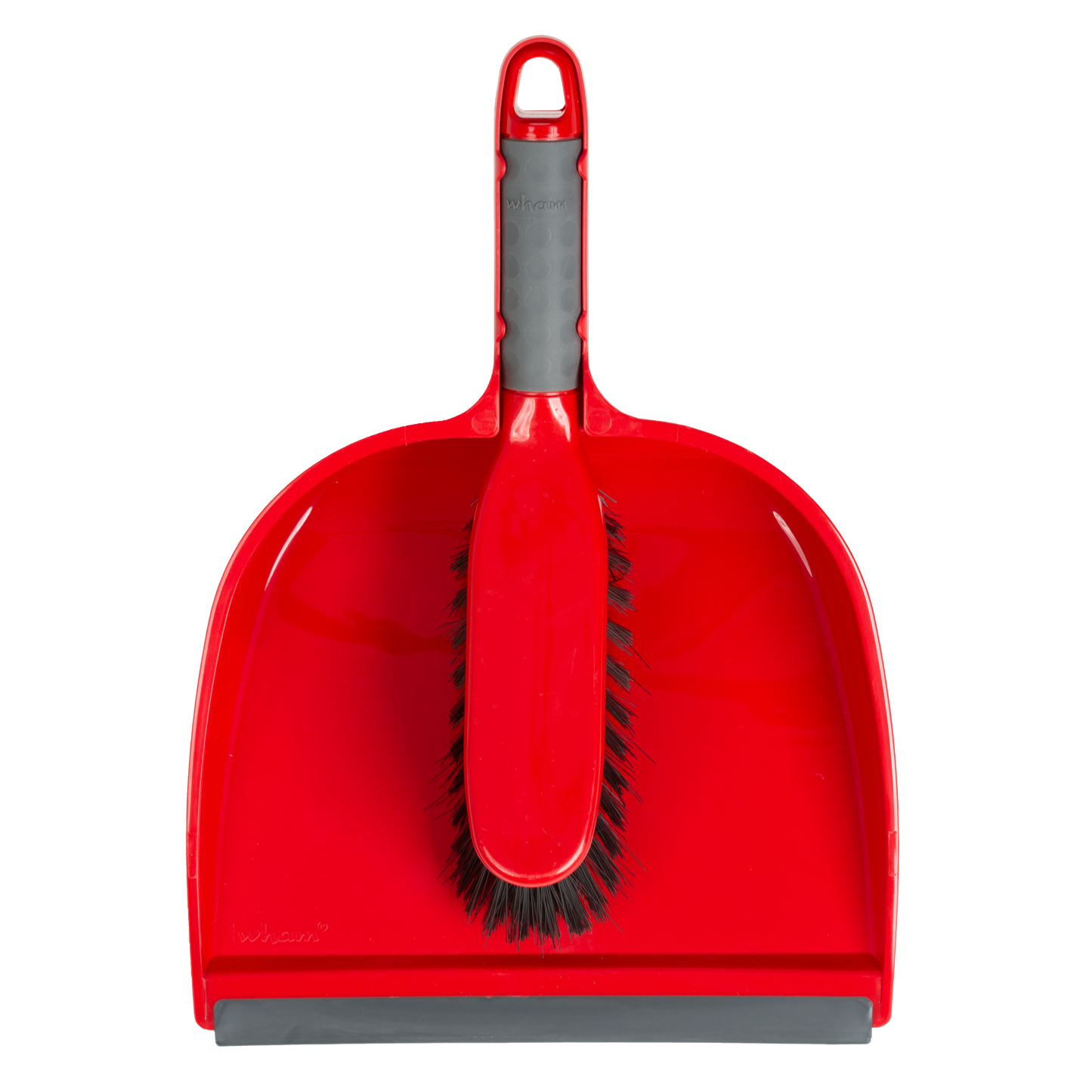 Wham Klean Dustpan & Brush Red Grey